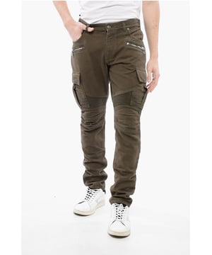 Denim Rules, Lente-Zomer, Bruin, Meerdere zakken, Denim katoen, Knopen, Ritssluiting, Riemlussen, Gemaakt in Italië, Sluiting aan de voorkant, Platte voorkant, Normale taille, EARTH NUANCES