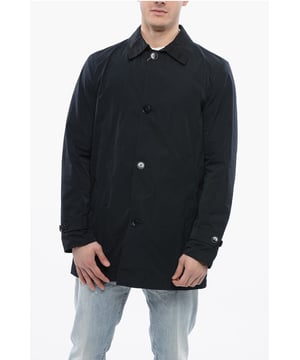 Frühling-Sommer, Blau, Knöpfe, Lange Ärmel, Taschen