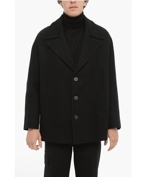 Otoño-Invierno, Origen preferencial UE (FTA/TCA), Negro, Botones, Mangas con botones, Manga larga, 2 bolsillos, Bolsillo interior, Forrado, Chaqueta de abotonadura sencilla, Hecho en Italia, Bolsillo de ojal, Cierre delantero, HALLO-WEEK, Look festivo, Corte oversize