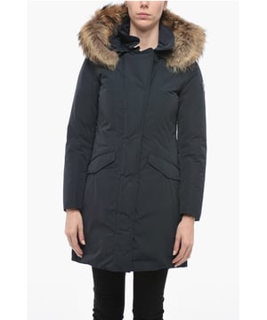 Herfst-winter, blauw, 2 zakken, gewatteerde voering, capuchon, zakken met knopen