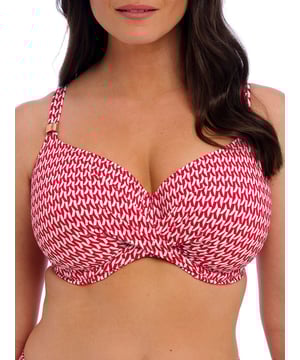 Fantasie Koh Lipe Underwired Full Cup Bikini Top. With full coverage, concealed side ling and powernet lined wings. Fixed fully adjustable straps. Product is hand wash only.