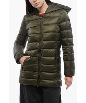 Primavera-Verano, Verde Militar, Capucha, Mangas largas, Forro acolchado, Cierre de cremallera, 2 bolsillos, Logotipo, Cierre frontal, MATIZES TIERRA