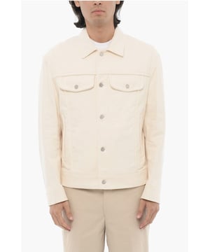Frühling-Sommer, Vorderverschluss, Beige, Knöpfe, Logo, Lange Ärmel, 2 Taschen, Brusttasche, Denim Rules, EARTH NUANCES, Slim Fit