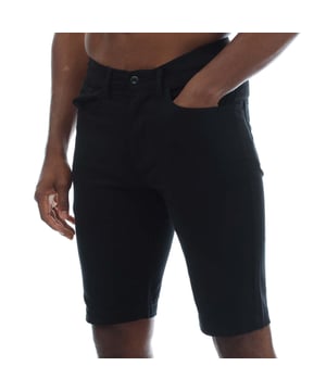 Mens Duck and Cover Franztown Shorts in black.- Zip fly and button fastening.- 5 pocket design.- Lightweight canvas waistband.- Regular fit.- 98% Cotton  2% Elastane.  Machine washable.  - Ref: DC2R124072BLK
