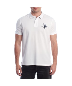Inspired by the brand's sporting heritage, this US Polo Assn. polo offers a perfect blend of tradition and modernity. Designed for the man who values authenticity, its impeccable cut and embroidered details make it a contemporary wardrobe staple.

 Details:
 - Classic polo-style collar with two-button placket.
 - Short sleeves.
 - Tricolor trim detail on the inside of the neck.
 - US Polo Assn. logo embroidered on the chest with “Since 1890” inscription.
 - Regular cut that guarantees comfort and freedom of movement.
 - High quality breathable piqué fabric.

 At US Polo Assn., every garment tells a story of authenticity, tradition, and sporty style. This men's polo shirt isn't just a staple: it represents the official heritage of the sport of polo and reflects our passion for quality, design, and casual elegance. Dress with identity, dress with history.
 Composition: 100% Cotton
 Care:
Machine wash cold (max. 30°C).
 Do not use bleach.
 Iron at low temperature if necessary.
 Air dry, avoid dryer.