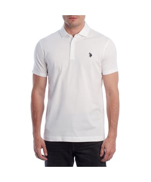 Inspired by the brand's sporting heritage, this US Polo Assn. polo offers a perfect blend of tradition and modernity. Designed for the man who values authenticity, its impeccable cut and embroidered details make it a contemporary wardrobe staple.

 Details:
 - Classic polo-style collar with three-button placket.
 - Short sleeves.
 - Minimalist design.
 - US Polo Assn. logo embroidered on the chest.
 - Regular cut that guarantees comfort and freedom of movement.
 - High quality soft and breathable cotton fabric.

 At US Polo Assn., every garment tells a story of authenticity, tradition, and sporty style. This men's polo shirt isn't just a staple: it represents the official heritage of the sport of polo and reflects our passion for quality, design, and casual elegance. Dress with identity, dress with history.
 Composition: 100% Cotton
 Care:
Machine wash cold (max. 30°C).
 Do not use bleach.
 Iron at low temperature if necessary.
 Air dry, avoid dryer.