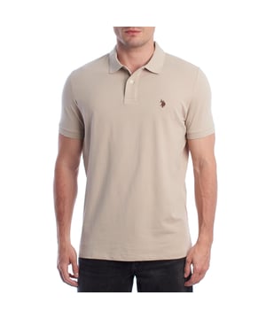 Inspired by the brand's sporting heritage, this US Polo Assn. polo offers a perfect blend of tradition and modernity. Designed for the man who values authenticity, its impeccable cut and embroidered details make it a contemporary wardrobe staple.

 Details:
 - Classic polo-style collar with two-button placket.
 - Short sleeves.
 - Piping detail on the inside of the neck.
 - US Polo Assn. logo embroidered on the chest.
 - Regular cut that guarantees comfort and freedom of movement.
 - High quality breathable piqué fabric.

 At US Polo Assn., every garment tells a story of authenticity, tradition, and sporty style. This men's polo shirt isn't just a staple: it represents the official heritage of the sport of polo and reflects our passion for quality, design, and casual elegance. Dress with identity, dress with history.
 Composition: 100% Cotton
 Care:
Machine wash cold (max. 30°C).
 Do not use bleach.
 Iron at low temperature if necessary.
 Air dry, avoid dryer.