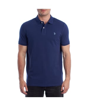 Inspired by the brand's sporting heritage, this US Polo Assn. polo offers a perfect blend of tradition and modernity. Designed for the man who values authenticity, its impeccable cut and embroidered details make it a contemporary wardrobe staple.

 Details:
 - Classic polo-style collar with two-button placket.
 - Short sleeves.
 - Piping detail on the inside of the neck.
 - US Polo Assn. logo embroidered on the chest.
 - Regular cut that guarantees comfort and freedom of movement.
 - High quality breathable piqué fabric.

 At US Polo Assn., every garment tells a story of authenticity, tradition, and sporty style. This men's polo shirt isn't just a staple: it represents the official heritage of the sport of polo and reflects our passion for quality, design, and casual elegance. Dress with identity, dress with history.
 Composition: 100% Cotton
 Care:
Machine wash cold (max. 30°C).
 Do not use bleach.
 Iron at low temperature if necessary.
 Air dry, avoid dryer.