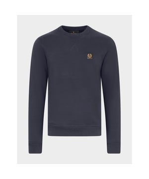 Tracing its roots back to 1909  seminal British label Belstaff infuse their pieces with their true spirit of adventure. They present this men's Patch Logo Sweatshirt which comes in a navy colourway and features an embroidered branding patch to the chest for a stylish staple sweatshirt. Details; navy colourway  ribbed crew neck  cuffs and hem  tonal stitching  regular fit and branding to the chest to complete.