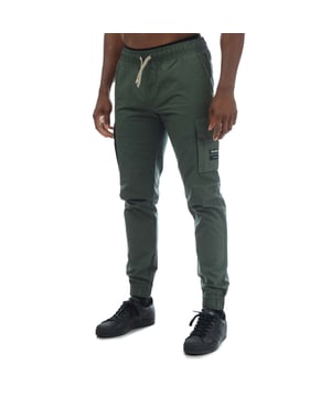Mens Duck and Cover Chesser Ripstop Cargo Pants in green.- Drawstring adjustable waistband.- Side pockets.- Cargo styled zipped side pockets.- Back pockets.- Elasticated ankle cuffs.- Duck and Cover branding.- Relaxed fit.- 100% Cotton.- Ref: DC2C123636GRN