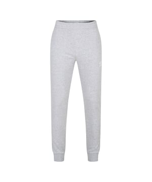 Elastische tailleband. Zakjes. Matte gestapelde logo. Ribgebreide boorden. Slim fit.