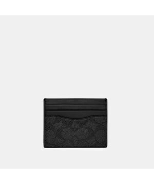 Card Case in Signature, Five credit card slots
 Open pocket,  Length: 10.00 cm,  Height: 8.00 cm