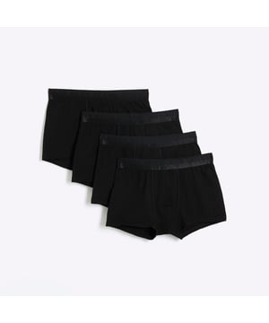 Multipack of 4, Regular fit, Elasticated RI waistband, Cotton for this product has been responsibly sourced
