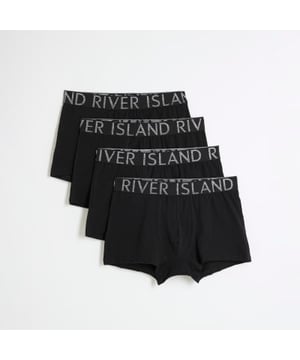 Pack of 4, Contrast coloured, Elasticated RI waistband