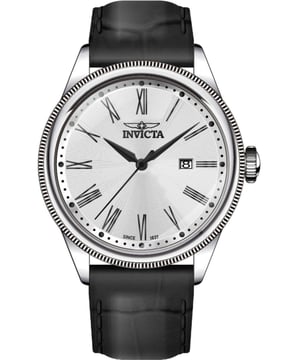 Das Invicta 47810 hat ein 43 millimeter Stainless Steel gehäuse mit einem silbernen Zifferblatt.
Dieses Modell wird von einem präzisen  Quarzuhrwerk angetrieben.
10 bar Wasserdichtigkeitszertifizierung.
Dieses Modell ist von der Invicta Celestial Kollektion.

2 Jahre Garantie.
