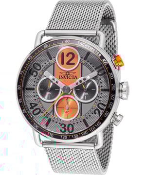 De Invicta 49371 heeft een roestvrijstalen horlogekast van 44 millimeter met een oranje wijzerplaat.
Dit model wordt aangedreven door een accuraat Quartz uurwerk.
5 bar waterdicht.
Dit model is onderdeel van de Invicta Speedway collectie.

Inclusief 2 jaar garantie.