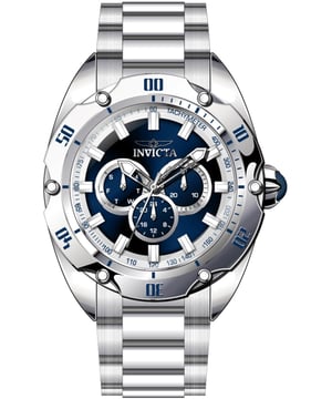 El Invicta 45730 tiene una caja de acero inoxidable de 50 millimetros con una esfera azul.
Esta modelo funciona con un movimiento de Cuarzo preciso.
Resistencia a la presión de aqua de 10 bares.
Este modelo es parte de la colección Invicta Venom.

2 años de garantía Invicta.