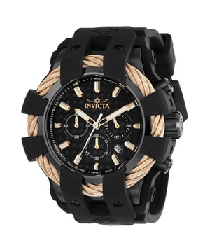 De Invicta 23867 heeft een roestvrijstalen horlogekast van 48 millimeter met een zwarte wijzerplaat.
Dit model wordt aangedreven door een accuraat Quartz uurwerk.
20 bar waterdicht.
Dit model is onderdeel van de Invicta Bolt collectie.

Inclusief 2 jaar garantie.