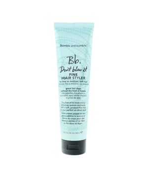 Bumble and bumble Don’t Blow It Fine Air-Dry Cream is a lightweight styling cream designed specifically for fine to medium hair types. This innovative product enhances your hair's natural texture, adding subtle body and movement without the need for heat styling. Its unique formula includes lightweight polymers that provide a soft hold, while UV filters help protect hair from the sun's drying effects.  

Key Benefits: 

Adds bounce and airiness to fine hair, creating a polished, air-dried look. 
Smooths hair and tames fly-aways for a sleek finish. 
Contains UV filters to shield hair from the sun's harmful rays.  
Features a fresh scent with notes of bright citrus, white tea, lily of the valley, and dewy greens.  

How to Use:

After washing, gently towel-dry your hair to remove excess moisture. 
Dispense a small amount of the cream into your hands. Rub your palms together to distribute the product evenly.  
Apply the cream from mid-lengths to ends, avoiding the roots to prevent weighing down fine hair.  
Use your fingers to squeeze and press the product into your hair, enhancing natural waves and texture. 

For added definition, consider twisting sections of hair.

Allow your hair to air-dry naturally. Avoid using heat tools to maintain the product's intended effect.  

Pro Tip: This cream also works well for detangling hair after shampooing