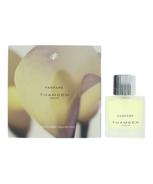 Fanfare by Thameen is a Citrus Aromatic fragrance for both men and women. Launched in 2023, this bright and sophisticated elixir is best suited for the warmer seasons and makes an ideal choice for daytime wear. With its sparkling citrus notes, aromatic heart, and earthy base, it delivers a refreshing yet refined scent that captures the spirit of vibrant elegance.  The fragrance opens with an uplifting medley of lemon, neroli, and bergamot, complemented by soft floral nuances that create a crisp and luminous introduction. The heart introduces an intriguing twist with vermouth, balanced by the herbal freshness of juniper berry and rosemary, adding both complexity and charm. As it settles, the base reveals a grounding blend of vetiver, musk, and patchouli, leaving a clean, green, and subtly woody trail.  Ideal for those who enjoy radiant, citrus-forward scents with a touch of aromatic depth, Fanfare is a modern fragrance that exudes understated sophistication. Housed in a classic sleek bottle, it reflects the refined vibrancy of the scent it holds.  Top Notes: Lemon, Neroli, Bergamot, Floral Notes. Middle Notes: Vermouth, Juniper Berry, Rosemary. Base Notes: Vetiver, Musk, Patchouli.  How to Apply: Apply it to your body's warmest points, such as the crease of your elbows and wrists, to intensify the longevity of the fragrance. Avoid rubbing after application, as this will reduce the longevity of the fragrance. For wrist application, apply the fragrance after hand washing.