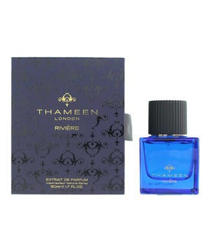 Riviere by Thameen is an Oriental Spicy fragrance for women and men. Launched in 2016, this fragrance can be worn all year round but is especially suited for night wear. It offers a bold and mysterious blend of exotic spices, rich florals, and deep leathery undertones, creating a luxurious and captivating scent.  
The fragrance opens with a striking burst of saffron and black pepper, delivering a warm and spicy introduction. The heart reveals an opulent floral core of Turkish rose, accented with aromatic sage and the clove-like nuance of carnation, adding depth and allure. The base settles into an intense blend of leather and cypriol oil (nagarmotha), leaving a smoky, sensual, and long-lasting trail.  
Ideal for those who appreciate rich, spicy, and daring compositions, Riviere is a sophisticated scent that exudes mystery and power, housed in a classic sleek blue bottle that reflects its intense character.  
Top Notes: Saffron, Black Pepper 
Middle Notes: Turkish Rose, Sage, Carnation 
Base Notes: Leather, Cypriol Oil or Nagarmotha  
How to Apply
For best results, apply the fragrance to your body's warmest points-such as your wrists, neck, and the creases of your elbows-where the heat helps to enhance and prolong the scent.
Avoid rubbing the fragrance into your skin after application, as this can diminish its longevity.
If applying to your wrists, reapply after washing your hands to maintain the fragrance throughout the day.