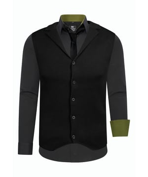 Rusty Neal Herren Set aus Hemd/Weste/Krawatte
 
Passform: Slim Fit
Material Hemd: 60% Baumwolle, 37% Polyester, 3% Elastan
Material Weste: 50% Baumwolle, 50% Polyacryl
Material Krawatte: 100% Polyester
Gewicht: 800 gr
Herstellungsland: Türkei
Kragenform: Kentkragen
 
ZUFRIEDENHEITSGARANTIE: Bei uns kaufen Sie ohne Risiko, da wir unbegründete Rückgaben akzeptieren und zeitlich die Rückzahlung Erstatten. Unsere Firmenphilosophie lautet nach wie vor: "Der Kunde ist König" unser Anliegen ist es zu jeder Zeit den bestmöglichen Service zu bieten mit Firmensitz: Deutschland
HERSTELLUNG/PRODUKTION: Als Gründer wie auch Hersteller, Designen und Produzieren wir unsere Produkte als Familienunternehmen von A-Z autonom, daher können wir Qualität garantieren wie auch ein optimales Preis-Leistungs-Verhältnis. Hergestellt unter fairen Arbeitsbedingungen mit hochwertigen Materialien welche schonend verarbeitet wurden (kein Chemiegeruch). Zeitloses Design aus dem Herkunftsland: Türkei
PASSFORM: Angefertigt aus qualitativ hochwertiger wie auch anschmiegsamer Baumwollmischung, garantiert dieses Hemd einen absolut bequemen Sitz mit Wohlfühlfaktor. Unser Model trägt bei einer Körpergröße von 1,85 m und einem Gewicht über 80 kg die Größe: M (Medium). An den Europäischen Markt angepasst bieten wir dieses Hemd in folgender Passform an: Slim Fit
ANLASS: Ob Frühling/ Sommer oder Herbst/ Winter dieses Hemd ist als Allrounder stets angenehm zu tragen, kein Kratzen durch hochwertige Materialien und Verarbeitung, das zeitlose und doch Moderne Design garantiert einen Stilvollen Auftritt, ob im Büro oder Business Meetings wie auch Casual am Nachmittag oder als toller Akzent auf Partys oder anderen Veranstaltungen.
MASCHINENWÄSCHE: Durch die hochwertige Verarbeitung der Materialien treten nach der Wäsche keine Farbverluste auf, auch das Einlaufen des Hemdes ist kein Thema mehr! Qualität die sich auch nach unzähligen Waschgängen gewaschen hat!
 