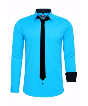 Rusty Neal Herren Set aus Hemd/Krawatte
 
Passform: Slim Fit
Material Hemd: 60% Baumwolle, 37% Polyester, 3% Elastan
Material Krawatte: 100% Polyester
Gewicht: 300 gr
Herstellungsland: Türkei
Kragenform: Kentkragen
 
ZUFRIEDENHEITSGARANTIE: Bei uns kaufen Sie ohne Risiko, da wir unbegründete Rückgaben akzeptieren und zeitlich die Rückzahlung Erstatten. Unsere Firmenphilosophie lautet nach wie vor: "Der Kunde ist König" unser Anliegen ist es zu jeder Zeit den bestmöglichen Service zu bieten mit Firmensitz: Deutschland
HERSTELLUNG/PRODUKTION: Als Gründer wie auch Hersteller, Designen und Produzieren wir unsere Produkte als Familienunternehmen von A-Z autonom, daher können wir Qualität garantieren wie auch ein optimales Preis-Leistungs-Verhältnis. Hergestellt unter fairen Arbeitsbedingungen mit hochwertigen Materialien welche schonend verarbeitet wurden (kein Chemiegeruch). Zeitloses Design aus dem Herkunftsland: Türkei
PASSFORM: Angefertigt aus qualitativ hochwertiger wie auch anschmiegsamer Baumwollmischung, garantiert dieses Hemd einen absolut bequemen Sitz mit Wohlfühlfaktor. Unser Model trägt bei einer Körpergröße von 1,85 m und einem Gewicht über 80 kg die Größe: M (Medium). An den Europäischen Markt angepasst bieten wir dieses Hemd in folgender Passform an: Slim Fit
ANLASS: Ob Frühling/ Sommer oder Herbst/ Winter dieses Hemd ist als Allrounder stets angenehm zu tragen, kein Kratzen durch hochwertige Materialien und Verarbeitung, das zeitlose und doch Moderne Design garantiert einen Stilvollen Auftritt, ob im Büro oder Business Meetings wie auch Casual am Nachmittag oder als toller Akzent auf Partys oder anderen Veranstaltungen.
MASCHINENWÄSCHE: Durch die hochwertige Verarbeitung der Materialien treten nach der Wäsche keine Farbverluste auf, auch das Einlaufen des Hemdes ist kein Thema mehr! Qualität die sich auch nach unzähligen Waschgängen gewaschen hat!
 