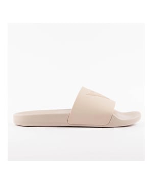 Claquette Guess Tokyom Homme Beige Synthétique. Authentische Schuhe der Marke Guess - Streetwear/Sportswear Design von Guess - Guess für modebewusste Männer, perfekt für den Alltag - Die beige Claquette von Guess lässt sich hervorragend mit der restlichen Garderobe kombinieren - Komfortables synthetisches Material - Klassische Schnalle - Tokyom - Synthetisch