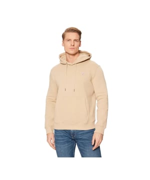 Sweat Guess Mini Triangle Homme Beige Baumwolle. Authentisches Kleidungsstück der Marke Guess - Streetwear/Sportswear-Design von Guess - Guess für Herren, modisch und perfekt für den Alltag - Beige Sweatshirt von Guess passt hervorragend zu Ihrem restlichen Kleiderschrank - bequeme Baumwollmaterialien - klassisch - Mini Triangle -