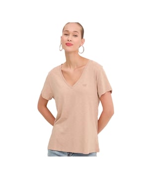 T-Shirt Superdry Flamme Femme Rosa Baumwolle. Authentisches Kleidungsstück der Marke Superdry - Streetwear/Sportswear Design von Superdry - Superdry für modebewusste Frauen, perfekt für den Alltag - Das rosa T-Shirt von Superdry lässt sich bestens mit dem Rest Deiner Garderobe kombinieren - komfortable Baumwollqualität - klassisch - Flamme -