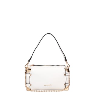 Bolso bandolera para mujer. El cierre es con cremallera. Los bolsillos internos son uno con cremallera. Los bolsillos externos están ausentes. La bandolera es extraíble en cadena. El mango está fabricado en PU. Hay un compartimento interno. El material externo es 100%PU. Internamente es 100% Poliéster. Medidas: 23x13x7 cm. Producto de moda