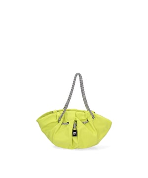 Bolso bandolera para mujer. El cierre es rápido. Los bolsillos internos son uno con cremallera. Los bolsillos externos están ausentes. La bandolera es extraíble en cadena. El mango es de cadena. Hay un compartimento interno. El material externo es 100%PU. Internamente es 100% Poliéster. Medidas: 30x16x8 cm. Producto de moda