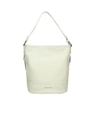 Bolso bandolera para mujer. El cierre es con cremallera. Los bolsillos internos tienen cremallera. Los bolsillos externos son uno trasero con cremallera y dos laterales. La correa para el hombro es ajustable y extraíble. El mango está fabricado en PU. Hay un compartimento interno. El material externo es 100%PU. Internamente es 100% Poliéster. Medidas: 27x31x15 cm. Producto de moda