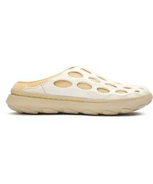 Embrace outdoor adventures with confidence in the Merrell Hydro men's sandals. These white sports sandals combine durability with eco-conscious design, featuring a protective EVA shell and breathable mesh lining to keep feet comfortable during active wear. The integrated foam insole, wrapped in 100% recycled mesh, provides excellent support while reducing environmental impact. With a sturdy synthetic upper and reliable EVA sole, these versatile sandals deliver performance and sustainability without compromising on Merrell's trusted quality.