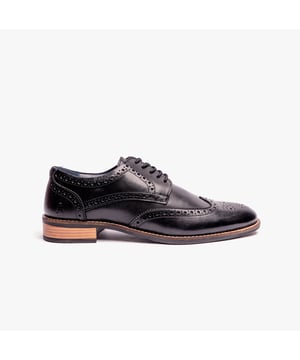 Deze heren formele brogueschoenen zijn voorzien van een leren bovenwerk en voering, een synthetische zool, een vetersluiting en een laagontwerp. Ze bieden comfort en ademend vermogen voor dagelijks professioneel gebruik.