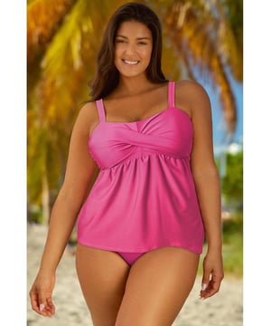 Top type: No underwire
  Bottom type: Mid waist
  Sizing category: Full size run
  Number of pieces: Two
  Pattern type: Solid
  Features: Basic style
  Material: 82% nylon 18% spandex
  Stretch: Moderate stretch
  Sheer: No
  Body: Not lined
  Chest pad: Removable padding
  Care instructions: Hand wash cold. Do not tumble dry
  Imported