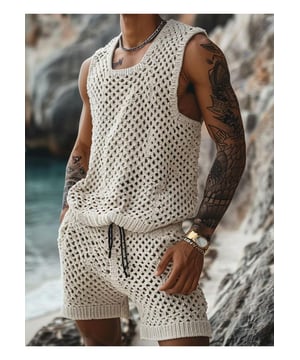 Basisstijl ademend
Twee
delige set: tanktop en shorts
Gemiddelde rek voor comfort
Materiaal samenstelling: 80% polyester 20% katoen
Onderhoudsinstructies: Machinewas koud, droogtrommel op lage temperatuur
Geïmporteerd voor kwaliteit