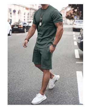 Basic style
  Number of pieces: Two
  piece
  Slightly stretchy
  Material composition: 80% polyester 20% cotton
  Care instructions: Machine wash cold. Tumble dry low.
  Imported