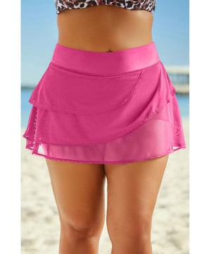 Unterteil Typ: Rock  
Größenkategorie: Vollständige Größenpalette  
Musterart: Uni  
Material: 82 % Nylon, 8 % Spandex  
Eigenschaften: Basic-Stil  
Dehnung: Moderate Dehnung  
Durchsichtig: Nein  
Futter: Nicht gefüttert  
Pflegehinweise: Handwäsche kalt. Nicht im Trockner trocknen  
Importiert  
Produktmaße: S: Länge 33 cm, Taille 64 cm; M: Länge 33 cm, Taille 68 cm; L: Länge 36 cm, Taille 74 cm; XL: Länge 36 cm, Taille 79 cm; 2XL: Länge 38 cm, Taille 84 cm