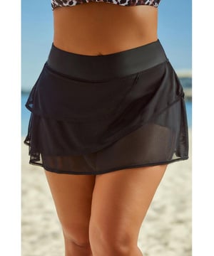 Tipo de parte inferior: Falda.
  Categoria de tallas: Tirada de tamano completo.
  Tipo de patron: Solido.
  Material: 82% nailon 8% spandex.
  Caracteristicas: Estilo basico.
  Estiramiento: Estiramiento moderado.
  Transparente: No.
  Cuerpo: Sin forro.
  Instrucciones de cuidado: Lavar a mano con agua fria. No secar en secadora.
  Importado.
  Medidas del producto: S: largo 13 pulgadas cintura 25 pulgadas; M: largo 13 pulgadas cintura 27 pulgadas; L: largo 14 pulgadas cintura 29 pulgadas; XL: largo 14 pulgadas cintura 31 pulgadas; 2XL: longitud 15 pulgadas cintura 33 pulgadas.