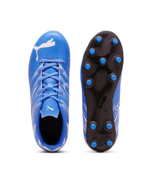 The ATTACANTO Jr is a low-maintenance entry-price football boot with a soft yet durable synthetic upper which features a fast and dynamic graphic print.
