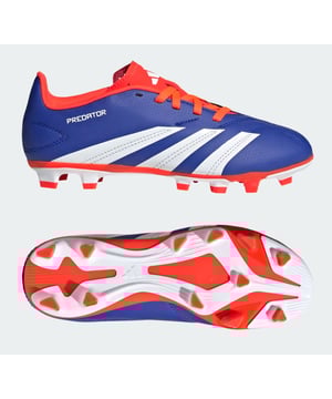 Shooting boots made in part with recycled materials.
When the goal's in your sights, adidas Predator converts pressure into pinpoint accuracy. With a textured finish on the outside and a foot-hugging fit on the inside, the synthetic upper on these juniors' Club football boots looks and feels the part. It sits on a versatile outsole that ensures you're always in the right place at the right time. This product features at least 20% recycled materials. By reusing materials that have already been created, we help to reduce waste and our reliance on finite resources and reduce the footprint of the products we make.
Regular fit
Lace closure
Textured synthetic upper
Textile lining
Flexible ground outsole
Contains at least 20% recycled content
IF6424
