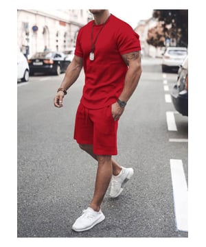 Basic style
  Number of pieces: Two
  piece
  Slightly stretchy
  Material composition: 80% polyester 20% cotton
  Care instructions: Machine wash cold. Tumble dry low.
  Imported