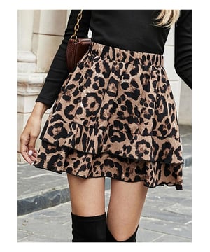 Diseño con volantes  
Material opaco  
95% poliéster 5% spandex  
Cintura elástica para mayor comodidad  
Lavar a máquina en frío, secar a baja temperatura  
Importado  
Disponible en tallas S a XL