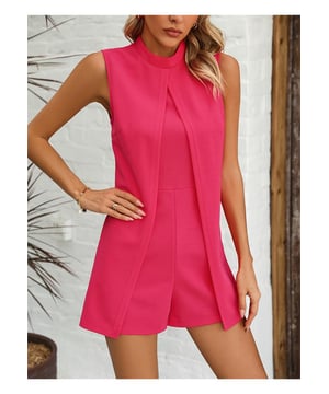 Mock Neck Sleeveless Strampler.
  Basic Style.
  Blickdicht.
  Materialzusammensetzung: 95% Polyester 5% Elasthan.
  Pflegehinweis: Maschinenwasche kalt Trockner niedrig.
  Importiert.
  Verfugbare Grossen: S M L XL 2XL.