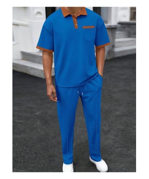 Heren Volledige Maat Wafel
  Gebreide Contrast Polo en Broek Set Grote Maat
  Basisstijl met wafel
  breipatroon
  Twee
  delige set
  Gematigde stretch voor comfort
  Materiaal samenstelling: 100% polyester
  Verzorgingsinstructies: Machinewas koud, in de droger op lage stand
  Geïmporteerd
