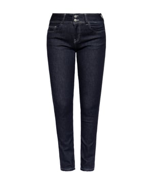 Die 5-Pocket-Jeans »Chloe« in der Limited-Edition von Amor Trust & Truth, betont in High Waist Slim-Fit, durch das gerade, schmal zulaufenden Bein sowie kontrastierten Nähten die femininen Vorzüge. Ein besonderer Akzent auf die Taille wird durch den doppelt geknöpften Bund gesetzt. Die hochwertige elegante Baumwollmischung zaubert eine weiche Bequemlichkeit und einen angenehmen Haut- und Tragekomfort, der eingearbeitete Anteil an Elastan optimiert gekonnt die Bewegungsfreiheit. Das dunkle Denim in "Blue Rinsed" Optik verleiht einen edlen Casual-Look.  AMOR, TRUST & TRUTH: Unser Label steht für tolle Qualität und feminine, legere Designs, die wie für Dich gemacht sind gemacht sind DESIGN: »Chloe« von Amor Trust & Truth! Überzeugt in der Limited-Edition in High Waist Slim-Fit durch das gerade, schmal zulaufenden Bein und einer kontrastierten Nähten welche sich durch die "Blue Rinsed" besonders hervorsticht . PASSFORM: Der feminine Schnitt sowie der doppelt geknöpften Bund betonen gekonnt die weibliche Silhouetteund macht sie so zur absoluten Bereicherung in deiner Jeans-Sammlung. MATERIAL: Die hochwertige elegante Baumwollmischung zaubert eine weiche Bequemlichkeit und einen angenehmen Haut- und Tragekomfort, ein dezenter Elastan-Anteil optimert die Bewegungsfreihet.KOMBINATIONSMÖGLICHKEIT: Kombiniere »Chloe« lässig, mit Sneakern für deinen Freizeit-Look oder variiere mit Pumps Blazer zu einem entspannten Business-Outfit.LIEFERUMFANG: Eine Lieferung enthält eine Damenhose von Amor, Trust & Truth in den Größen W: 34-44 mit Länge 30/32