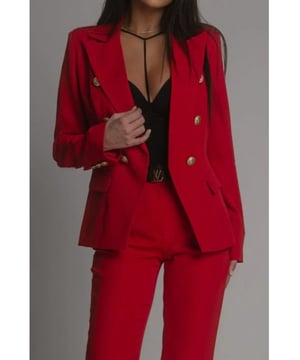 Full size lapel collar long sleeve blazer and pants set
  Plus size design
  Two
  piece set
  Buttoned blazer
  100% polyester material
  Machine wash cold tumble dry low
  Imported