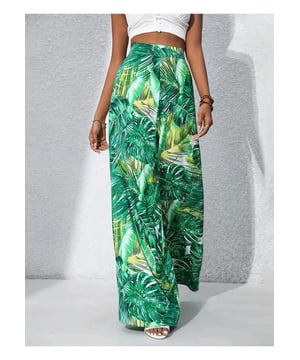 Basic-Stil  
Opaque Stoff  
100 % Polyester  
Maschinenwäsche kalt  
Im Trockner bei niedriger Temperatur trocknen  
Importiert  
Hoher Bund  
Weite Bein-Silhouette  
Erhältlich in den Größen S bis 2XL  