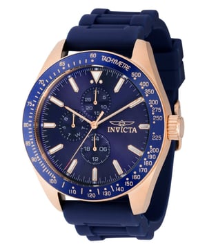 Das Invicta 38406 hat ein 45 millimeter Edelstahl gehäuse mit einem blauen Zifferblatt.
Dieses Modell wird von einem präzisen  Quarzuhrwerk angetrieben.
10 bar Wasserdichtigkeitszertifizierung.
Dieses Modell ist von der Invicta Aviator Kollektion.

2 Jahre Garantie.
